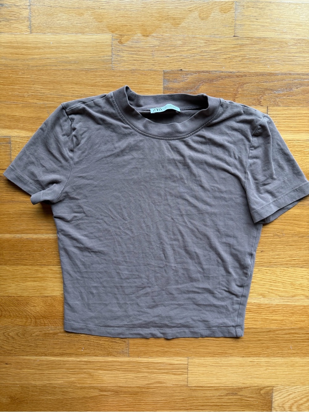 Zara Brown Short Sleeve T-Shirt – Size Medium